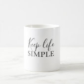 Moderne zwarte levensstandaard eenvoudig koffiemok (Center)