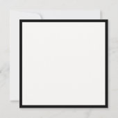 Moderne Zwarte Lijst Typografie Huwelijk Save Datu Kaart (Achterkant)