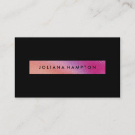 Moderne zwarte Luxe regenboogholografische folie  Visitekaartje