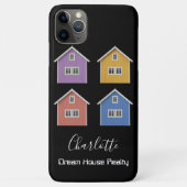 Moderne zwarte makelaar Case-Mate iPhone case (Achterkant)
