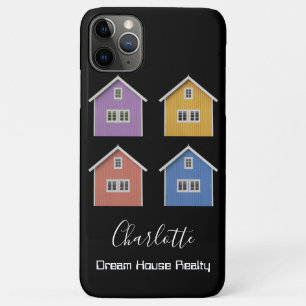 Moderne zwarte makelaar Case-Mate iPhone case