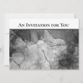 Moderne zwarte marmer Birthday Dinner Party Invita Kaart (Achterkant)