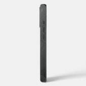 Moderne zwarte matte gestructureerde gepersonalise Case-Mate iPhone case (Achterkant / Links)