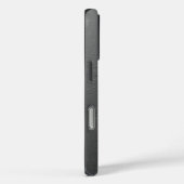 Moderne zwarte matte gestructureerde gepersonalise Case-Mate iPhone case (Achterkant / Rechts)