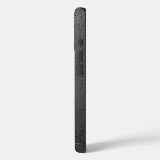Moderne zwarte matte gestructureerde gepersonalise Case-Mate iPhone case (Achterkant / Links)