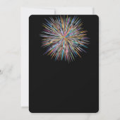 Moderne zwarte minimalistische 21ste verjaardag kaart (Achterkant)