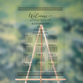 Moderne zwarte minimalistische weddenschapskaart acryl bord (Neutraal)