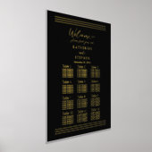 Moderne zwarte minimalistische weddenschapskaart folie afdrukken (Laagn)