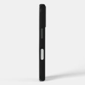 Moderne Zwarte Monogram Initiaal Letters Modern Case-Mate iPhone Case (Achterkant / Rechts)