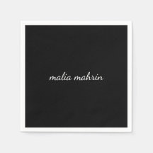 Moderne Zwarte Monogram Script Ontwerp