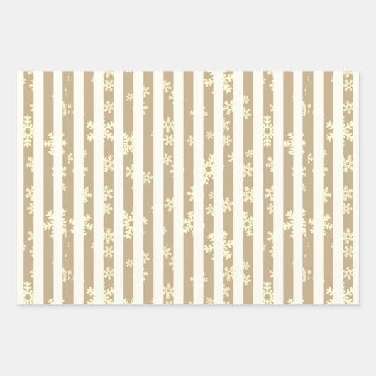 Moderne zwarte monotoon witsneeuwvlok inpakpapier vel (Voorkant)