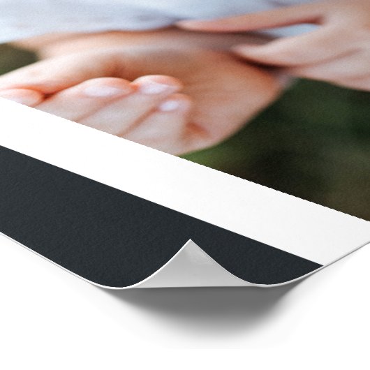 Moderne, zwarte multi-foto home decor poster (Hoek)