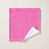 Moderne zwarte naam | Neon Hete Roze Kleur Bad Handdoek (Wasdoekje)