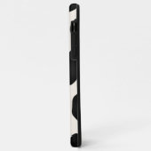 Moderne zwarte ontwerppatronen Case-Mate iPhone case (Achterkant/links)