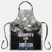 Moderne zwarte opa Opa Koken BBQ Grill Schort (Voorkant)