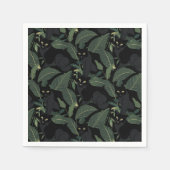 Moderne zwarte panter servet (Voorkant)