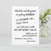 Moderne zwarte penseel met hoge tinnen hoes kaart (Staand voorkant)