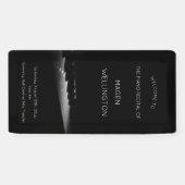 Moderne Zwarte Piano Recital Welkom Spandoek (Horizontaal)