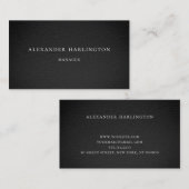 Moderne zwarte professionele kaart. Mannelijk enke Visitekaartje (Voorkant / Achterkant)