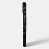 Moderne Zwarte Professionele Marmer Stijl Case-Mate iPhone Case (Achterkant / Links)