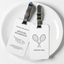 Moderne Zwarte Rackets Gepersonaliseerde Tennislie