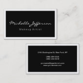 Moderne zwarte rand Visitekaartje (Voorkant / Achterkant)