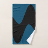 Moderne Zwarte Rivier Roze Bad Handdoek (Handdoek)
