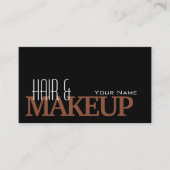 Moderne zwarte roodbruin eenvoudig en professionee visitekaartje (Voorkant)