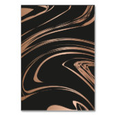 moderne zwarte roos goudkleurige buffet Etiketten  Kaart (Achterkant)