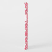 Moderne zwarte roze tropische bloemen Case-Mate samsung galaxy hoesje (Achterkant/rechts)