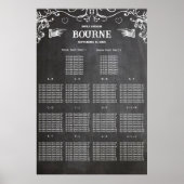  moderne zwarte-scharnierkaart poster (Voorkant)