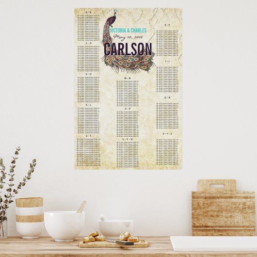  moderne zwarte-scharnierkaart poster (Keuken)