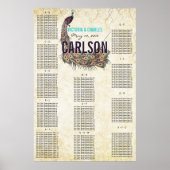  moderne zwarte-scharnierkaart poster (Voorkant)