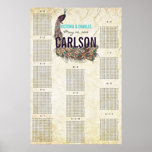  moderne zwarte-scharnierkaart poster (Voorkant)