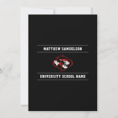 Moderne Zwarte School GRADUTION Party | LOGO toevo Kaart (Achterkant)