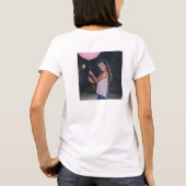 Moderne Zwarte Script Naam Grad Cap 2026 T-shirt (Achterkant)