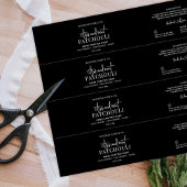 Moderne zwarte shampoo bar of zeep buik band label