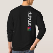 Moderne zwarte Sjabloon voor T-shirt voor beestjes (Achterkant)