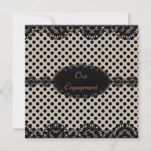 MODERNE ZWARTE SPOT-INVITATIE VAN PARTIJEN KAART (Voorkant)