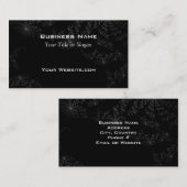Moderne zwarte Sterrennacht Visitekaartje (Voorkant / Achterkant)