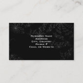 Moderne zwarte Sterrennacht Visitekaartje (Achterkant)