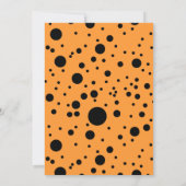 Moderne zwarte Stippen Golden Thanksgiving Kaart (Achterkant)