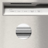 Moderne zwarte strepen magneet (Insitu (Vaatwasser))