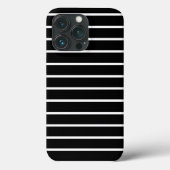 Moderne zwarte strepen patroon stijlvol Case-Mate iPhone case (Achterkant)