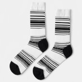 Moderne zwarte strepen sokken (Links)