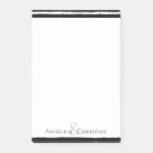 Moderne zwarte stripverhalen post-it® notes (Voorkant)