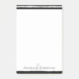 Moderne zwarte stripverhalen post-it® notes