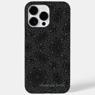 Moderne zwarte tekst Case-Mate iPhone 14 pro max hoesje