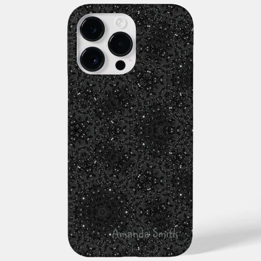 Moderne zwarte tekst  Case-Mate iPhone case (Achterkant)