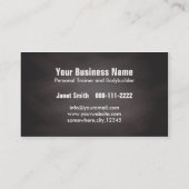 Moderne zwarte-treinbestuurder, persoonlijke train visitekaartje (Achterkant)